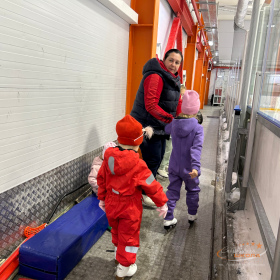 Первая тренировка по фигурному катанию