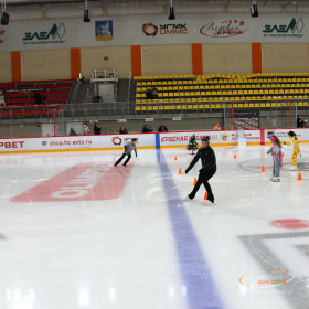 Новогодняя тренировка юных фигуристов